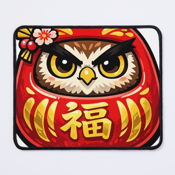 Item preview, Kawaii Daruma Owl Sticker – Lucky Japanese Owl Anime Vector Design designed and sold by kawaii animal store (in Japan).