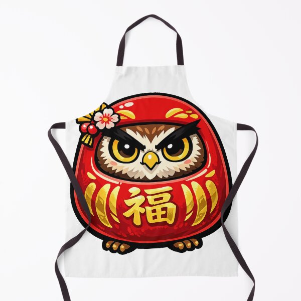 Item preview, Kawaii Daruma Owl Sticker – Lucky Japanese Owl Anime Vector Design designed and sold by kawaii animal store (in Japan).