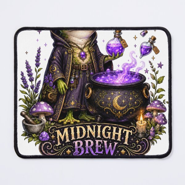 Item preview, Midnight Brew Club Witch Frog Cauldron Potion Cottagecore designed and sold by BartArtPhoto.