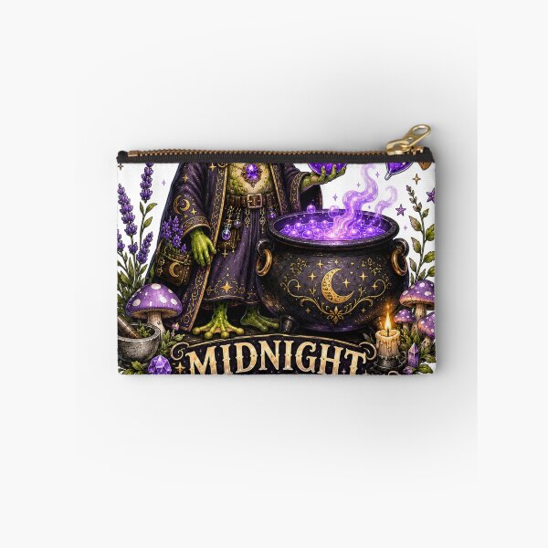 Item preview, Midnight Brew Club Witch Frog Cauldron Potion Cottagecore designed and sold by BartArtPhoto.