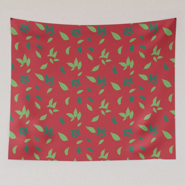 Item preview, Mango Leaf Pattern on Red designed and sold by Qousqoza7.