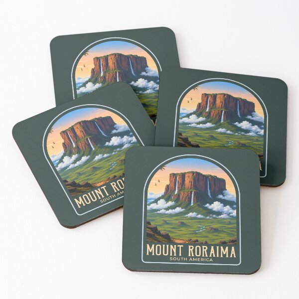Item preview, Mount Roraima Vintage Travel Illustration designed and sold by HomeLivingCo.