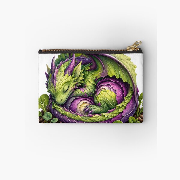 Item preview, Cute Cabbage Dragon Sleeping Vegetable Monster Cottagecore designed and sold by BartArtPhoto.
