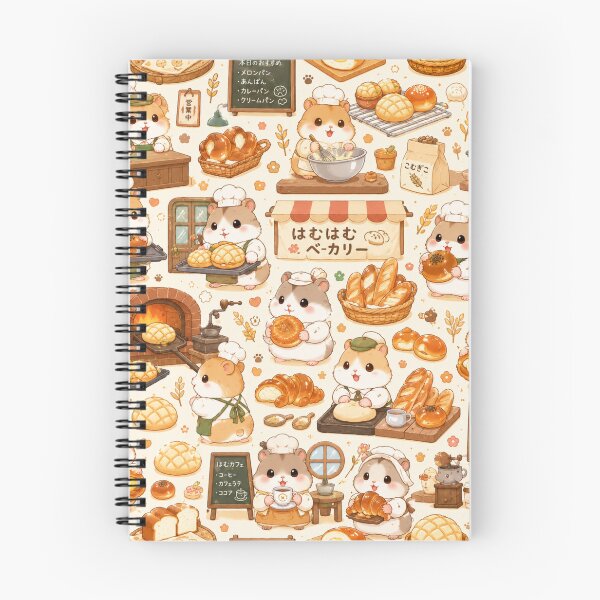 Item preview, Kawaii Hamster Japanese Bakery Seamless Pattern | Cute Bread & Pastry Wrapping Paper Design designed and sold by kawaii animal store (in Japan).