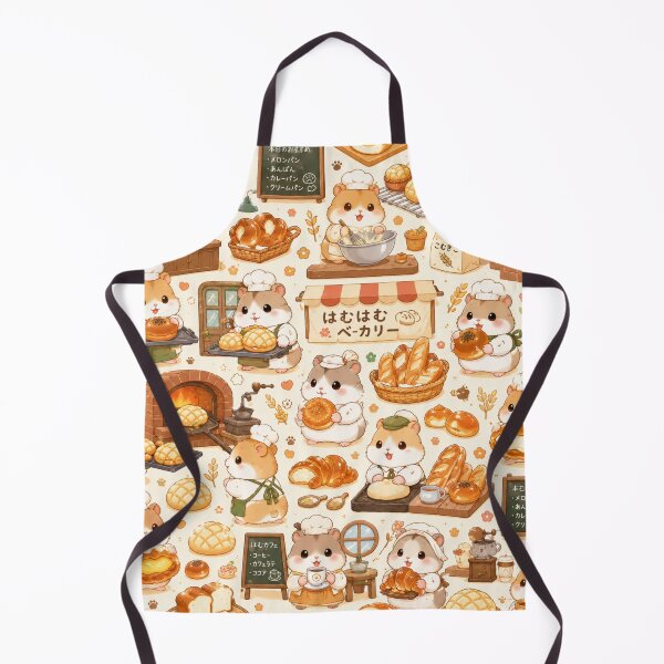 Item preview, Kawaii Hamster Japanese Bakery Seamless Pattern | Cute Bread & Pastry Wrapping Paper Design designed and sold by kawaii animal store (in Japan).