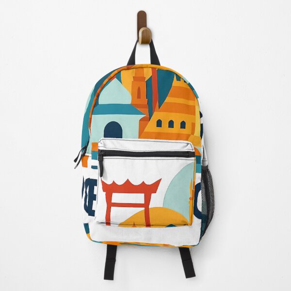 Item preview, Bangkok Thailand Travel Souvenir - Wat Arun Temple & Longtail Boat Art designed and sold by OzzFrequency.
