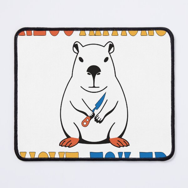 Item preview, A relaxed capybara calmly  designed and sold by MOCH- ART.