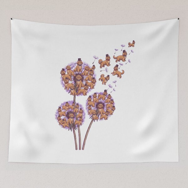 Item preview, Lhasa Apso Dandelion Flower Dog Lover designed and sold by dian-rody-crest.
