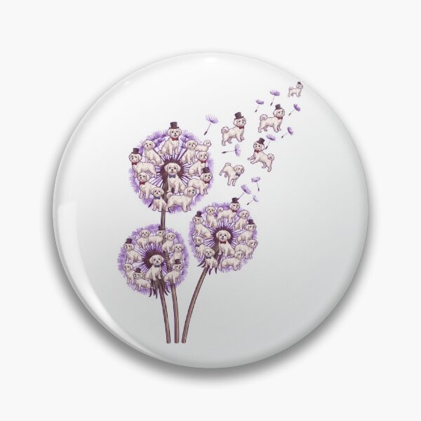Item preview, Maltese Dandelion Flower Dog Lover designed and sold by dian-rody-crest.
