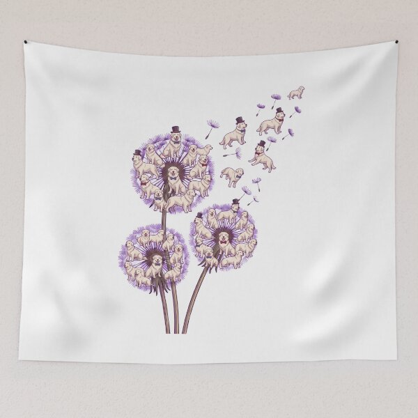 Item preview, Maremma Sheepdog Dandelion Flower Dog Lover designed and sold by dian-rody-crest.