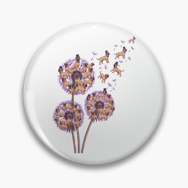 Item preview, Mastiff Dandelion Flower Dog Lover designed and sold by dian-rody-crest.