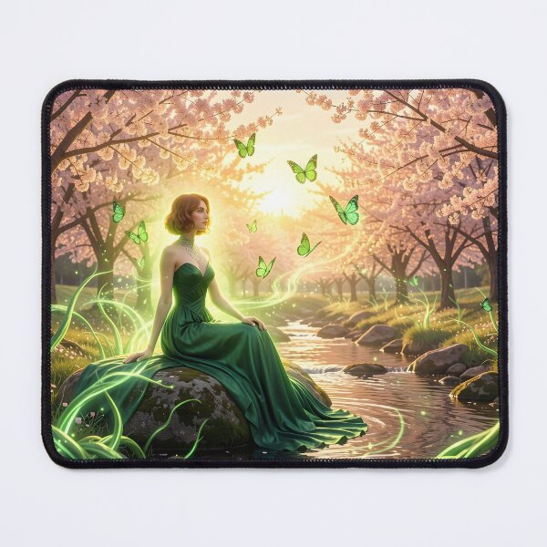 Item preview, The Green Queen in the Cherry Blosson Grove at Dawn designed and sold by Fanta-sticky.