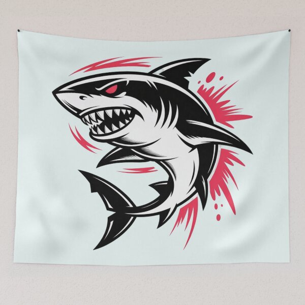 Item preview, Aggressive shark designed and sold by 123ks.