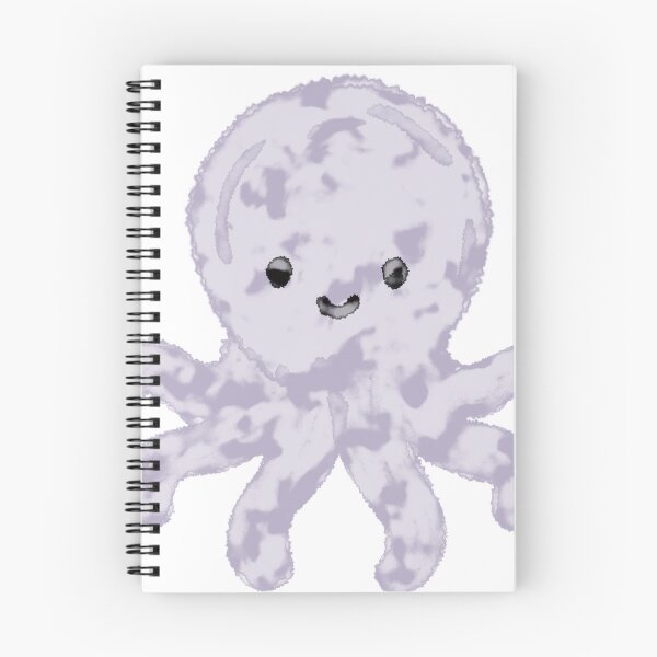Item preview, Cute Gray Plush Octopus Watercolor Kawaii designed and sold by muhammadkhafidh.