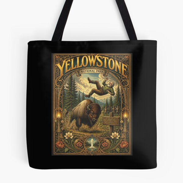Item preview, Yellowstone National Park - Bison Attack designed and sold by Wilcox PhotoArt.