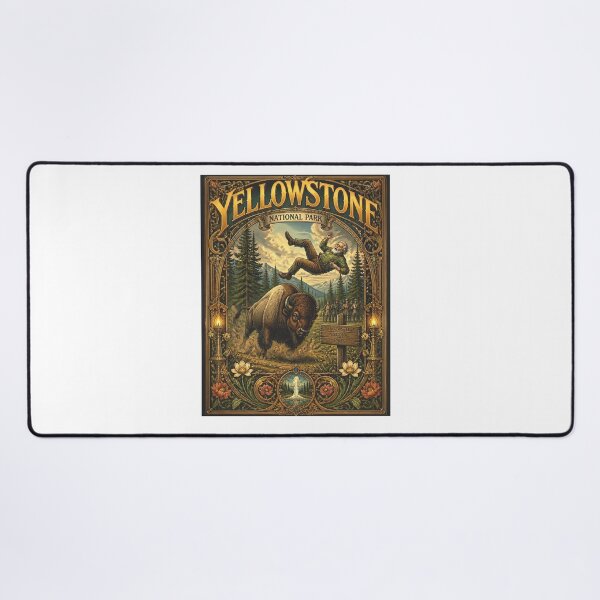 Item preview, Yellowstone National Park - Bison Attack designed and sold by Wilcox PhotoArt.