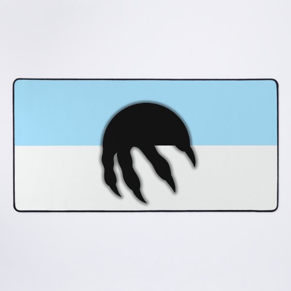 Item preview, The Rising Darkness - Light Blue Minimalist Surreal Art designed and sold by artdocaj.