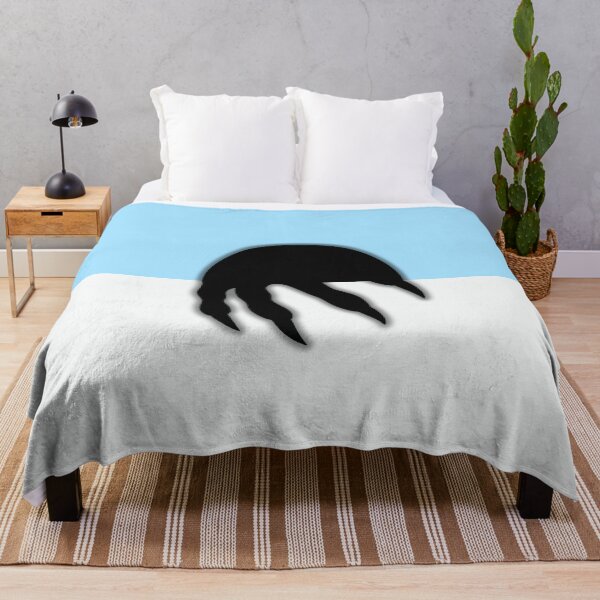 Item preview, The Rising Darkness - Light Blue Minimalist Surreal Art designed and sold by artdocaj.