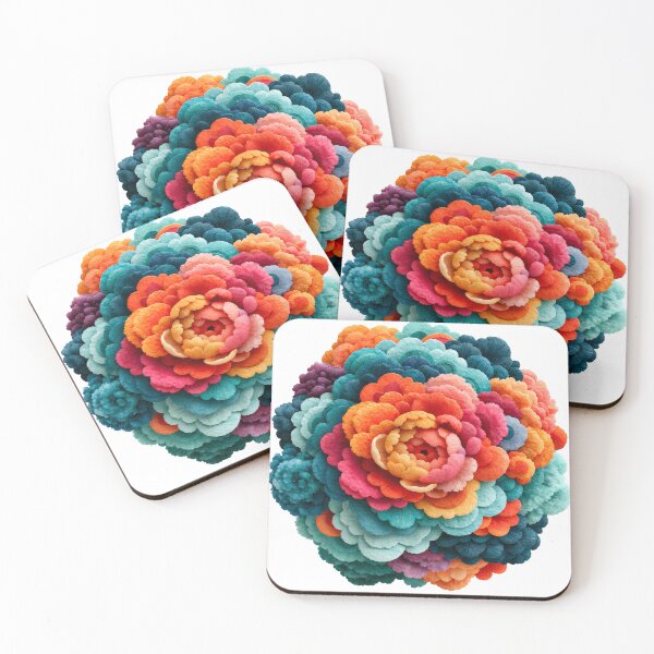 Item preview, Colorful Floral Bloom | Abstract Botanical Flower Art designed and sold by MythicMood.