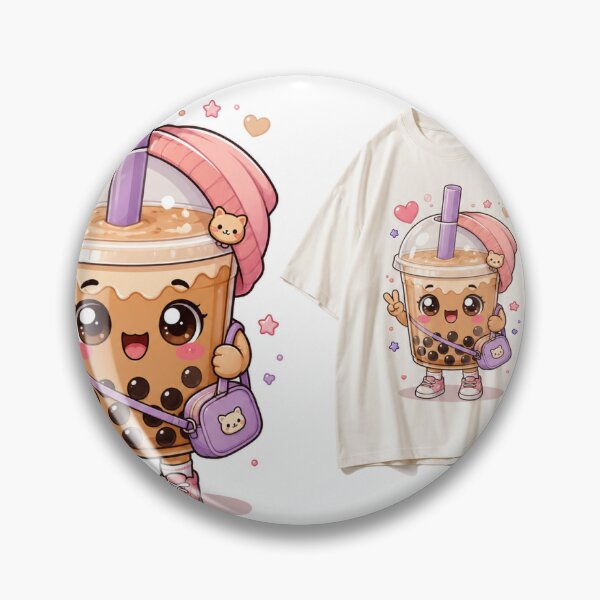 Item preview, Cute Bubble Tea Chibi Mascot Oversized T-shirt | Kawaii Drink Anime Art` designed and sold by Chinnibujji.