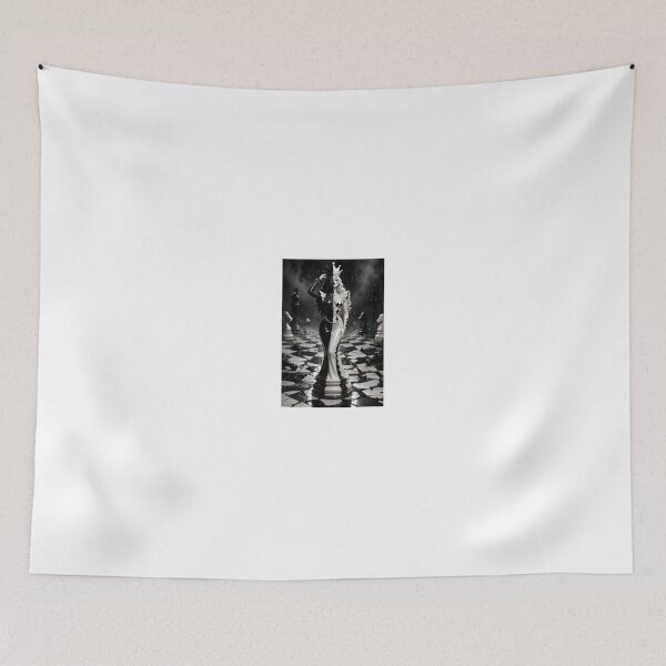 Item preview, Black and White Queen on Chess Board designed and sold by CathryneDelamort.