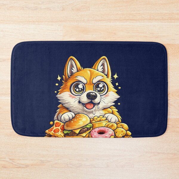 Item preview, Focused on Snacks Funny Corgi Sticker | Cute Kawaii Dog Cartoon | Corgi Lover Gift | Foodie Puppy Donut Burger designed and sold by ArtByTripti.