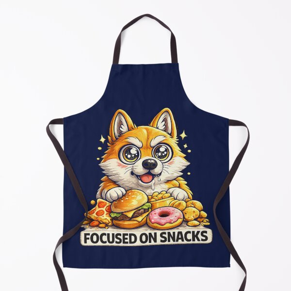Item preview, Focused on Snacks Funny Corgi Sticker | Cute Kawaii Dog Cartoon | Corgi Lover Gift | Foodie Puppy Donut Burger designed and sold by ArtByTripti.