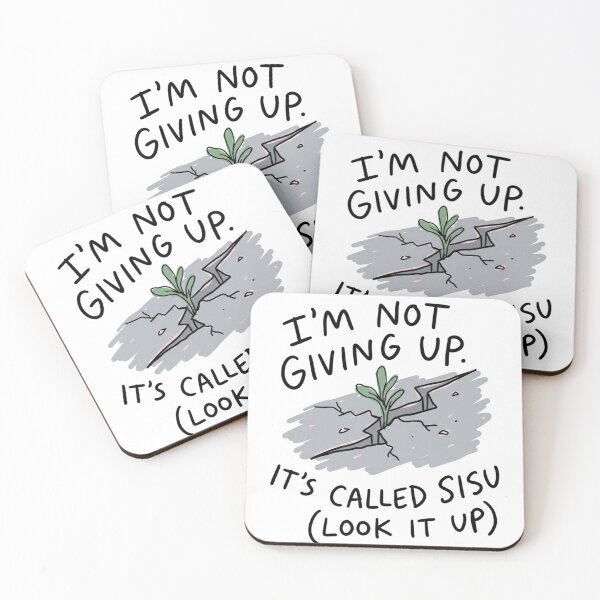 Item preview, The Daily Struggle – Sisu Resilient Weed Doodle designed and sold by SisuPrintsCo.