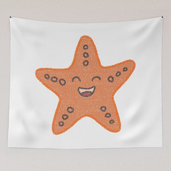 Item preview, Cute Kawaii Starfish Watercolor Illustration designed and sold by muhammadkhafidh.