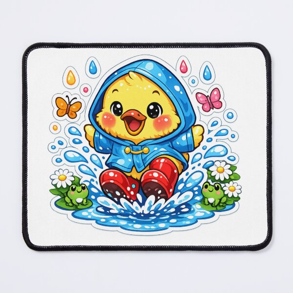 Item preview, Cute Duck Rain Boots Sticker designed and sold by DadStickerStore.