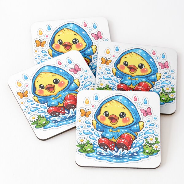 Item preview, Cute Duck Rain Boots Sticker designed and sold by DadStickerStore.
