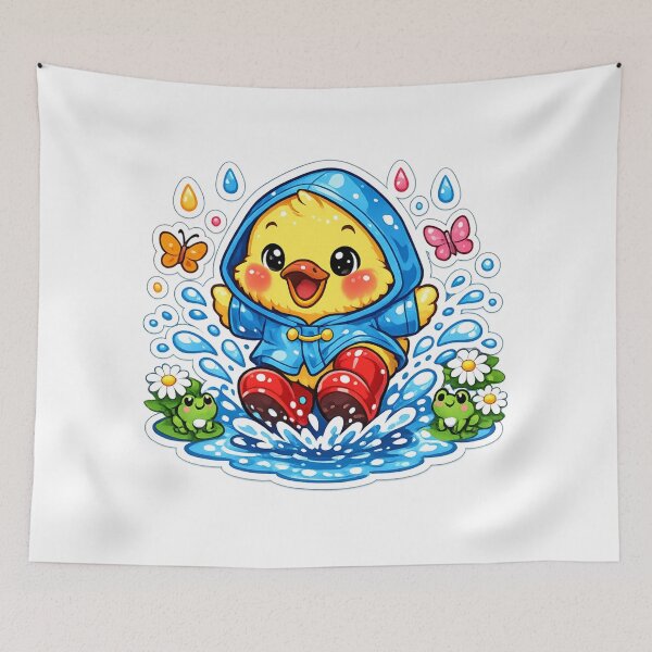 Item preview, Cute Duck Rain Boots Sticker designed and sold by DadStickerStore.