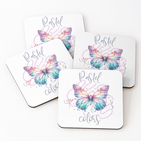 Item preview, Pastel Colors Butterfly Boho Floral Watercolor Art — Colorful Butterfly Gift designed and sold by lenalenspod.