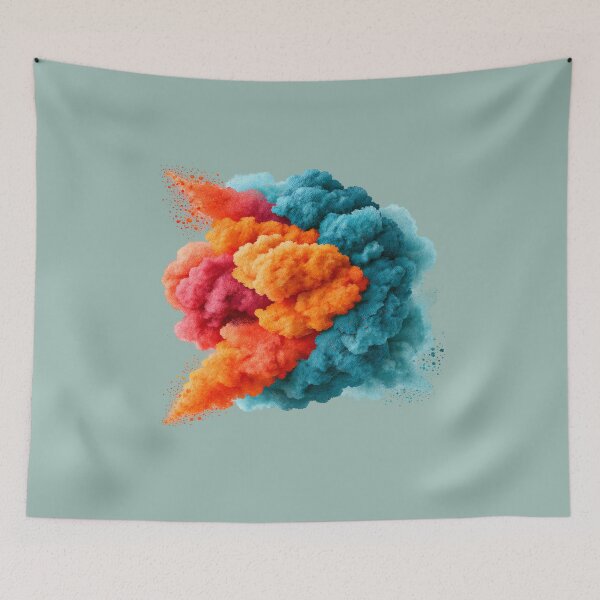 Item preview, Abstract Color Burst | Vibrant Fluid Texture Art designed and sold by MythicMood.