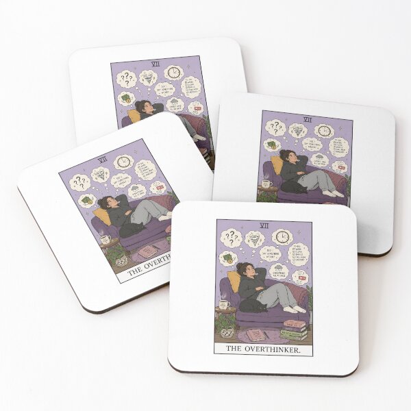 Item preview, The Overthinker Tarot Card — Funny Anxiety Relatable Gift designed and sold by ArtistriWear.