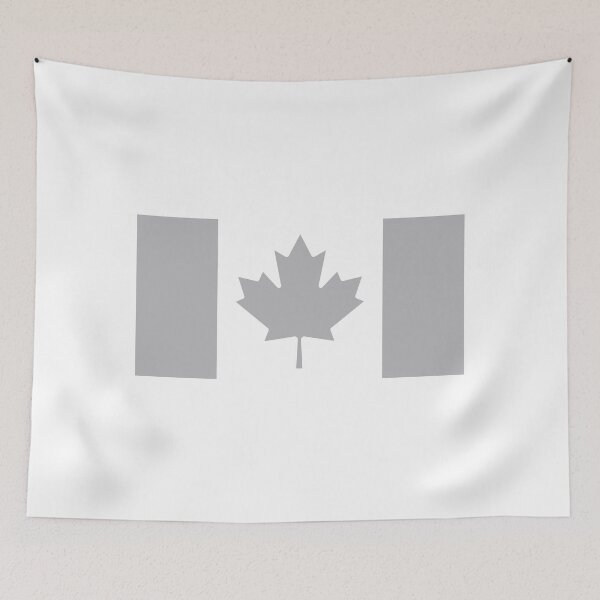 Item preview, Minimalist Grayscale Canada Flag designed and sold by T-domain.