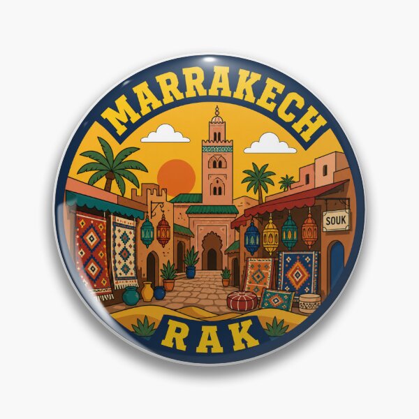 Item preview, Marrakech RAK Airport Code Travel Sticker designed and sold by Martin's_Design.