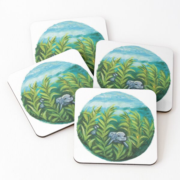 Item preview, seal in kelp forest designed and sold by petselkie.