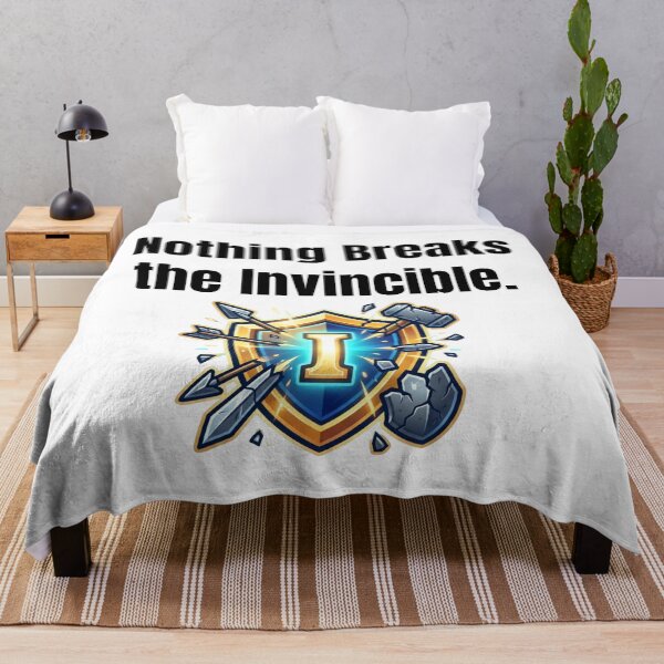 Item preview, Nothing Breaks the Invincible ? | Motivational Warrior Quote T-Shirt designed and sold by UrbanEchoHub.