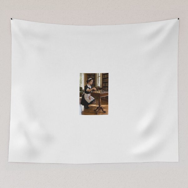 Item preview, Maid Playing chess in Library designed and sold by CathryneDelamort.