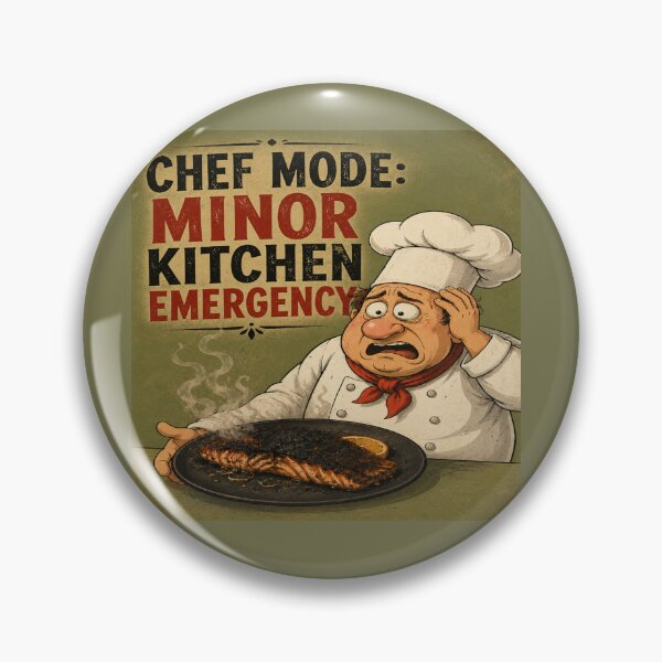 Item preview, Chef Mode Minor Kitchen Emergency Funny Cooking Fail designed and sold by House of Rein.