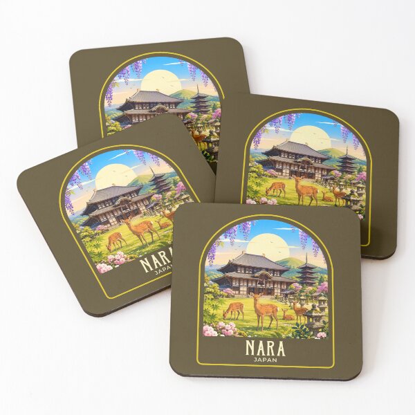 Item preview, Nara Vintage Travel Illustration designed and sold by HomeLivingCo.