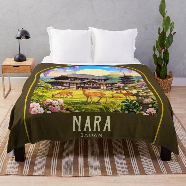 Item preview, Nara Vintage Travel Illustration designed and sold by HomeLivingCo.