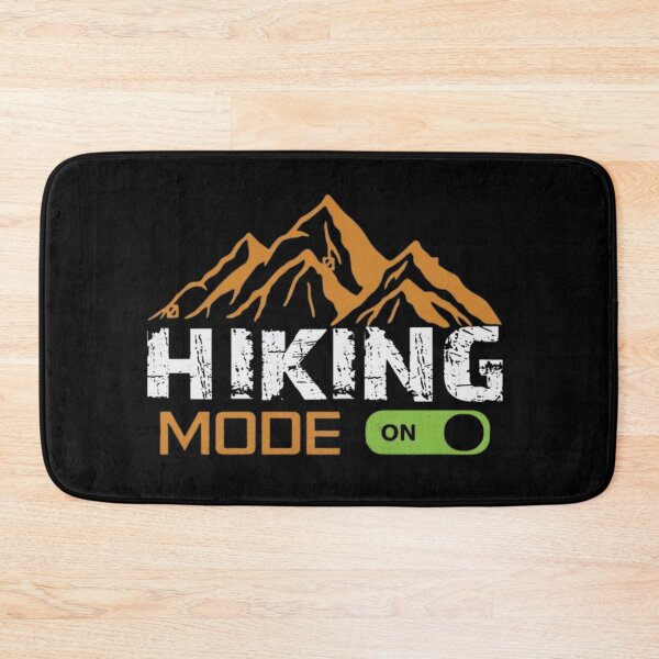 Item preview, Hiking Mode ON – Funny Mountain Hiking & Outdoor Adventure Design designed and sold by Palette & Hue.