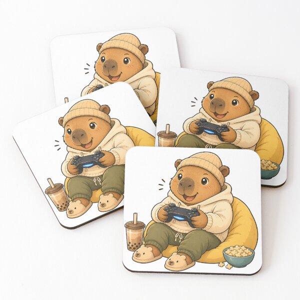 Item preview, Cute Gaming Capybara Cozy Animal designed and sold by NakottaFashion.