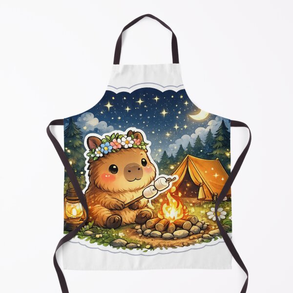 Item preview, Cute Camping Capybara Sticker designed and sold by DadStickerStore.