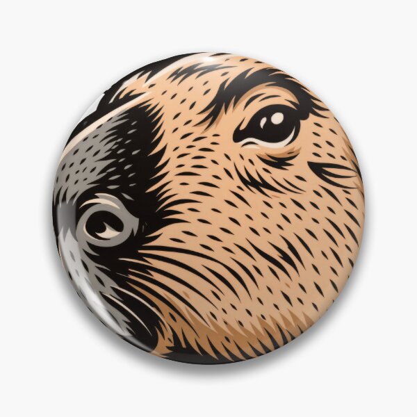 Item preview, Sticker - Decal - Capybara Charm in Bold Lines designed and sold by ForeverPrintsOK.