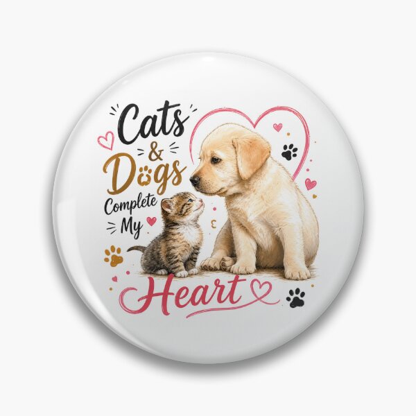 Item preview, Cats & Dogs Complete My Heart designed and sold by KrithigaArts.