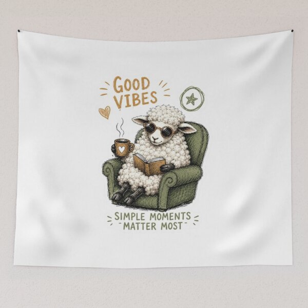 Item preview, Cozy Sheep Reading Good designed and sold by Snurly.