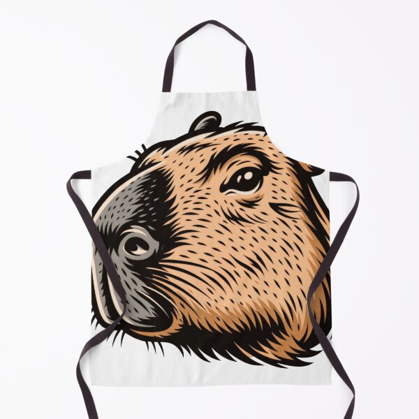 Item preview, Sticker - Decal - Capybara Charm in Bold Lines designed and sold by ForeverPrintsOK.